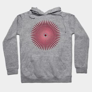 concentric red Hoodie